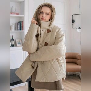 SHEIN Hooded Duffle Puffer